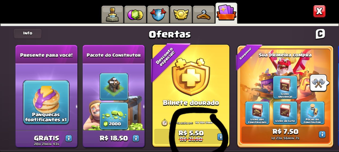 Clash of Clans vila CV10 upada