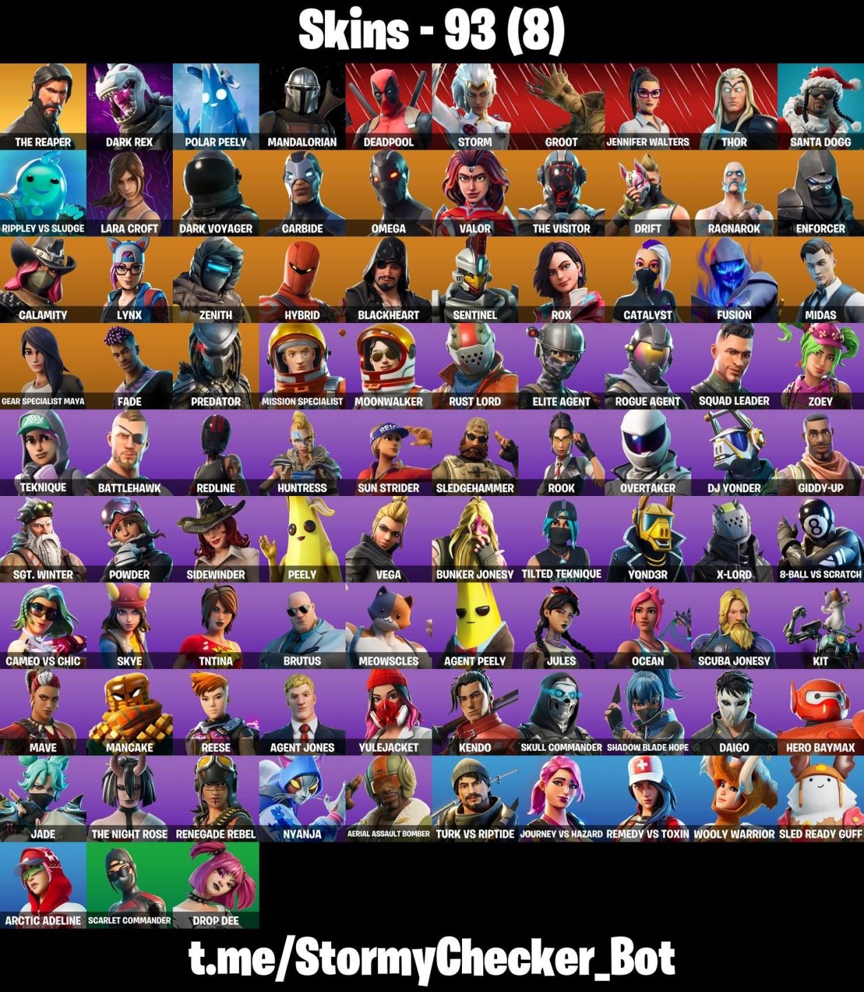 CONTA FORTNITE COM SEASON 3 FULL, OMEGA, MIDAS E 93 SKINS - ENTREGA AUTOMÁTICA