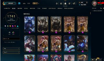 Conta LoL BR com 1740 skin, 1093 ícones, 596 emot + Valorant +TFT e Wild Rift