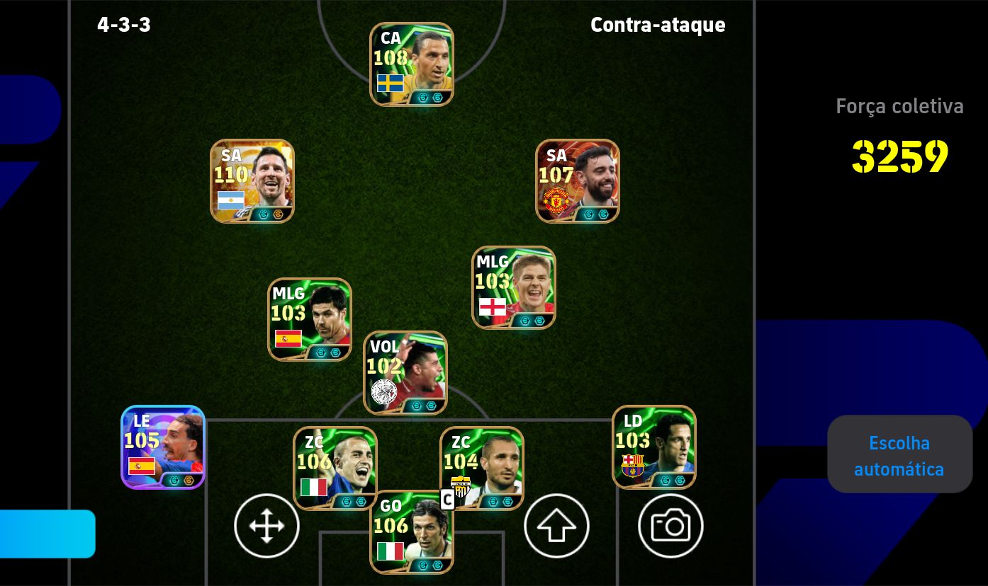 CONTA EFOOTBALL COM MESSI RARO.