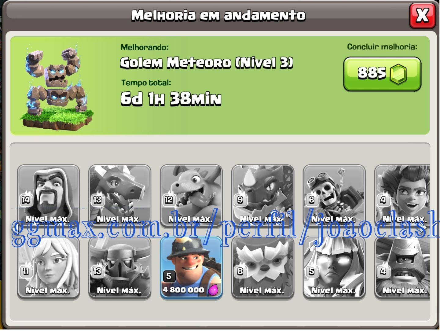 CONTA COC CV18 FULLZÃO | HERÓIS FULL | EQUIPES TOP | COMPETITIVA