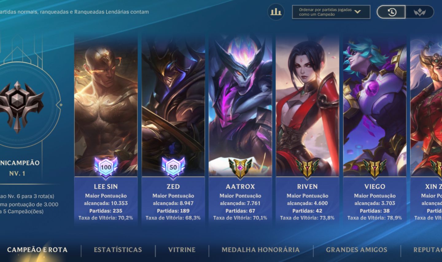 CONTA EX MONARCA MAIN JG WINRATE ALTO
