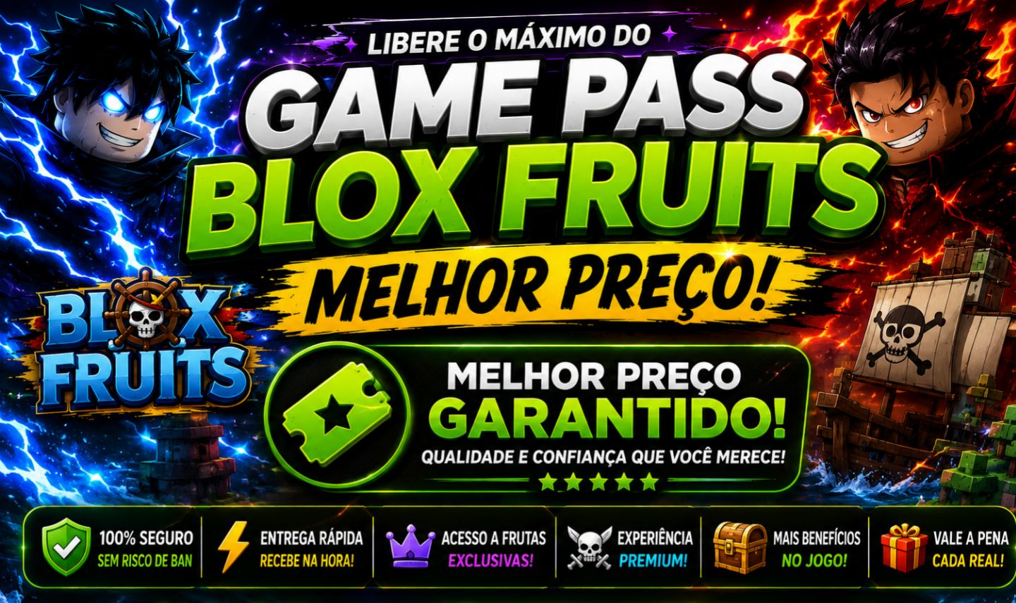 Game Pass Blox Fruit (Melhor Preço e qualidade )