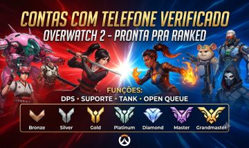 CONTAS COM TELEFONE VERIFICADO OVERWATCH 2 E PRONTA PRA RANKED