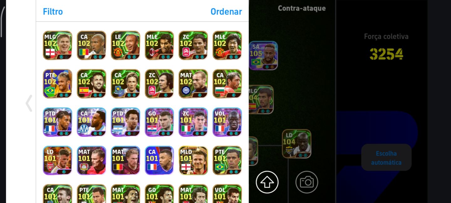 CONTA eFootball Mobile ELENCO FORTE + 1 DIVISÃO