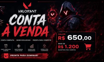 CONTA VALORANT À VENDA, Primordium, Preludio, XenoHunter. etc....