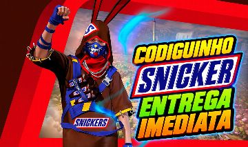 Codiguinho Snickers Free Fire O MAIS RÁPIDO