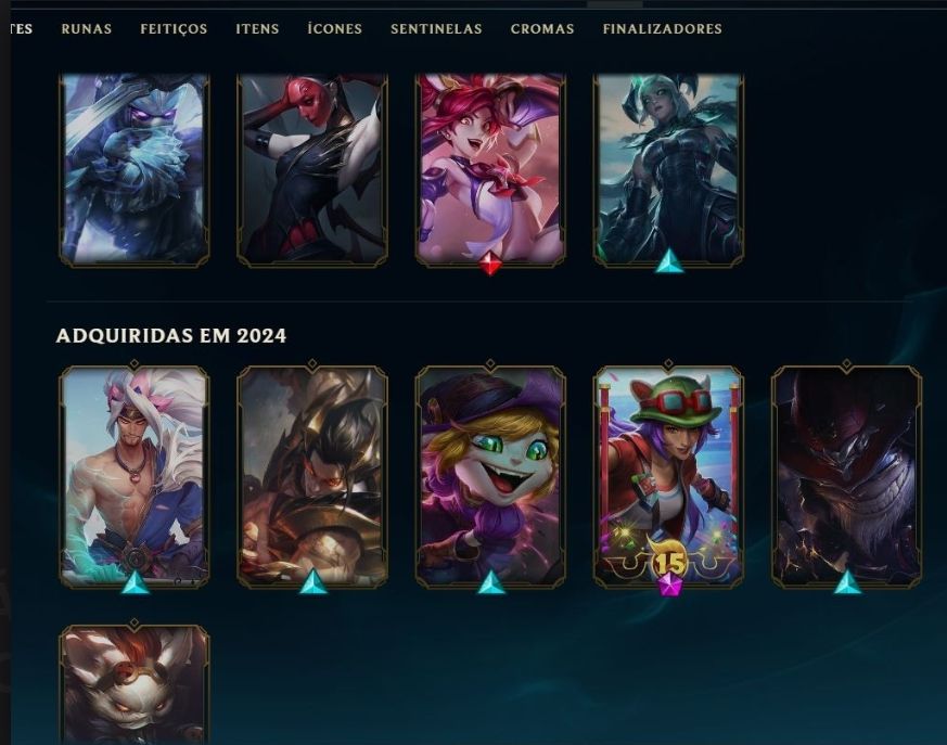 CONTA LOL BR ANTIGA | 152 SKINS | PLATINA | 20K EA