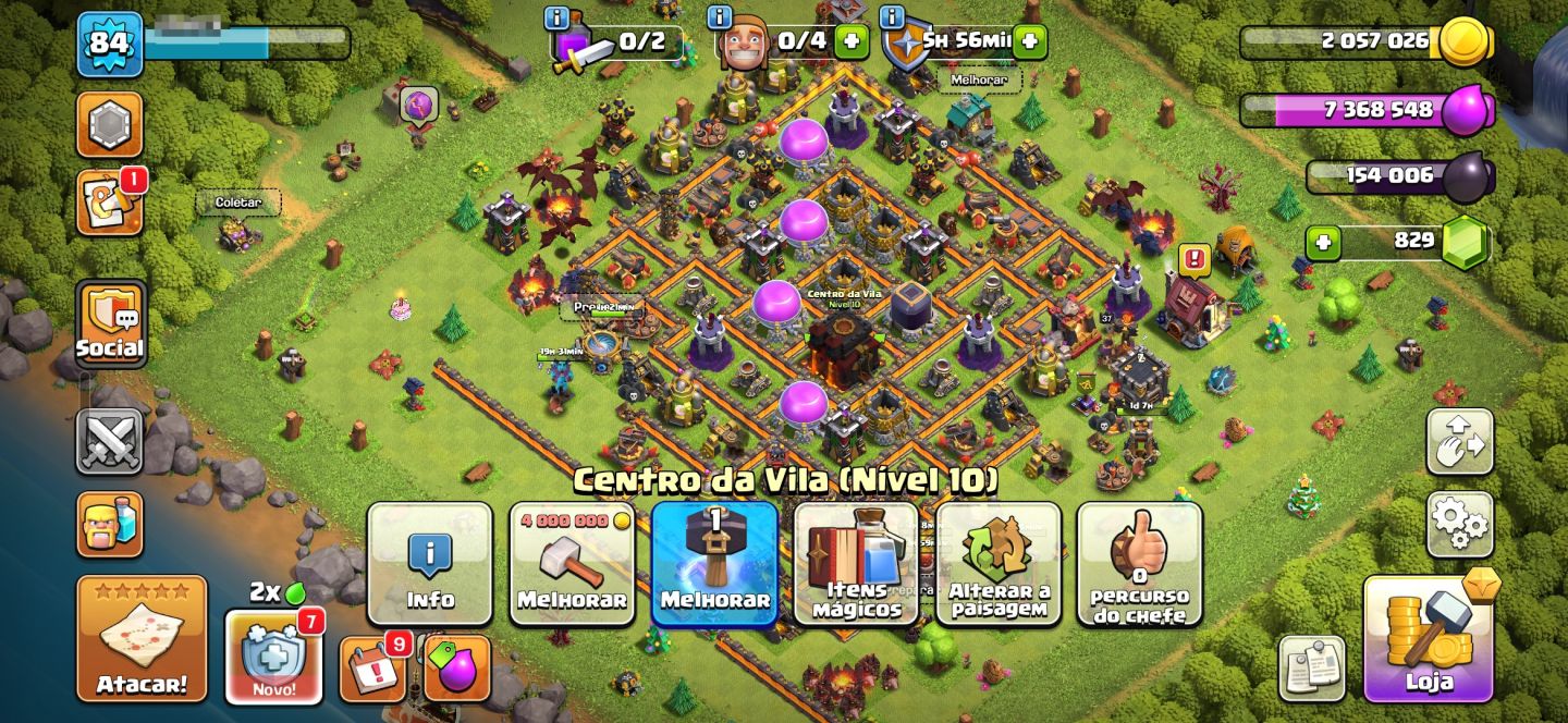 Conta brawl stars upada 28k de trofeus+ conta COC+ conta clash royale