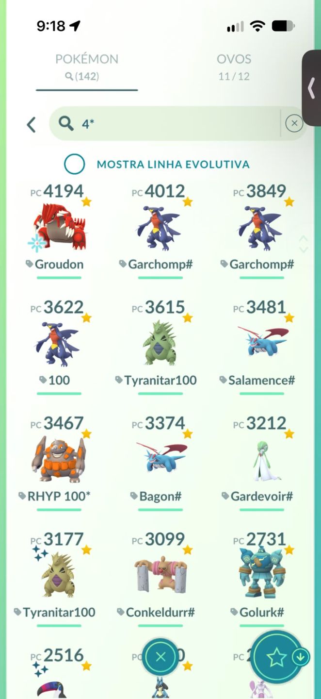 Conta de Pokemon muitos raros level 66