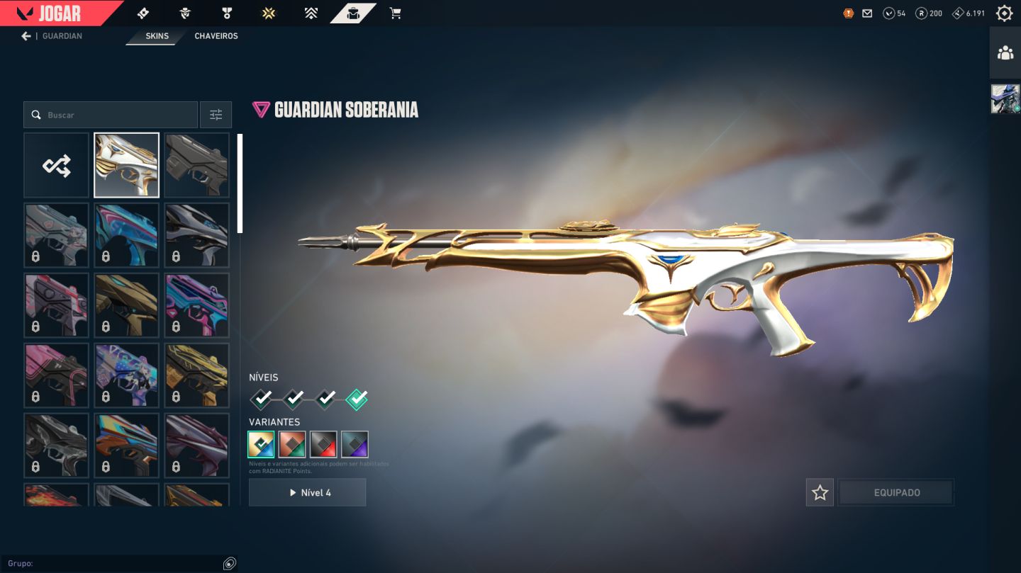 CONTA IMORTAL COM SKINS - FOICE CEIFADOR - 2 VANDAL - ETC