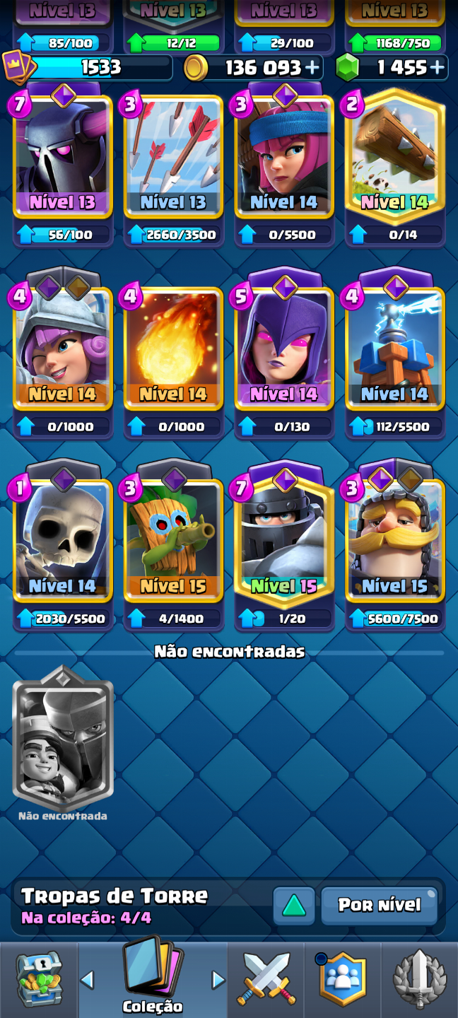 CLASH ROYALE- 9.7k+ TROFÉUS-Arena 24- 12 EVOS CARTAS NÍVEL 15/14/13/12/11