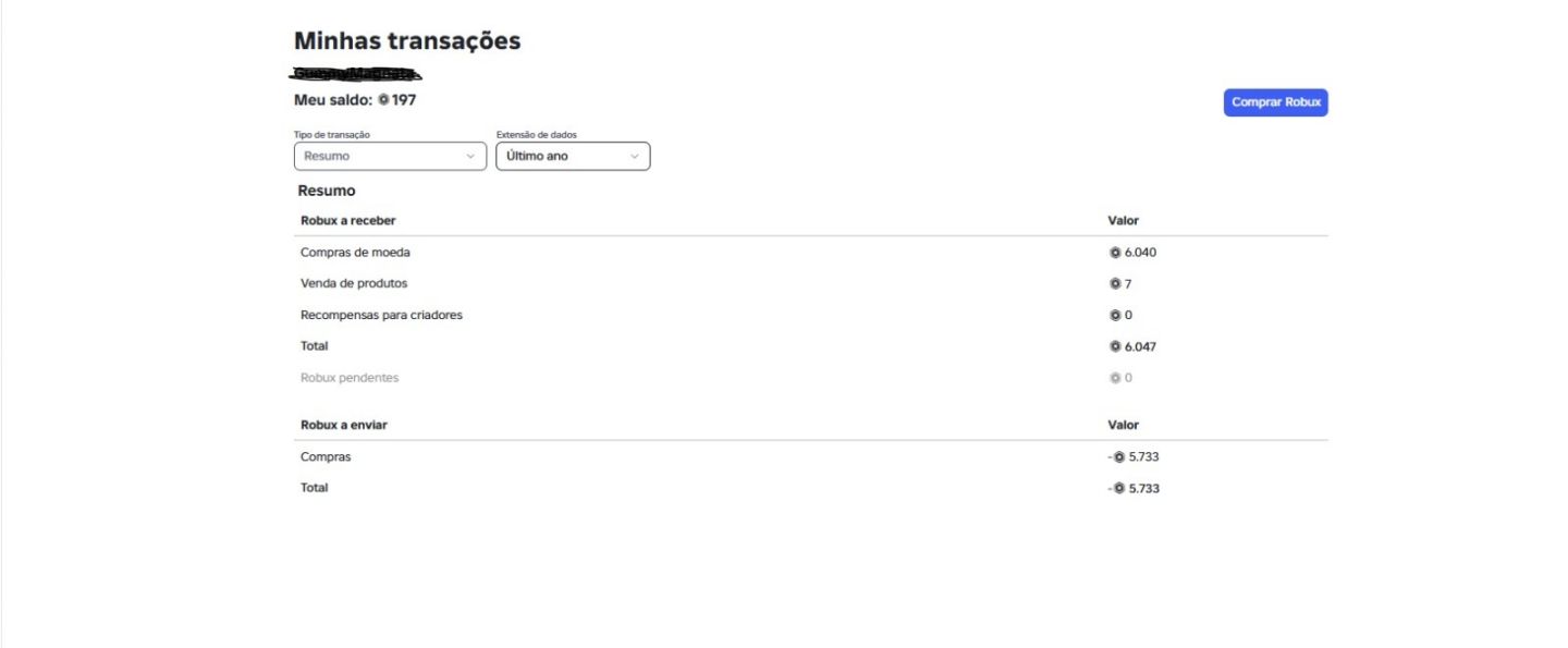 Conta de Roblox, 10k+ de Robux Gastos!!!
