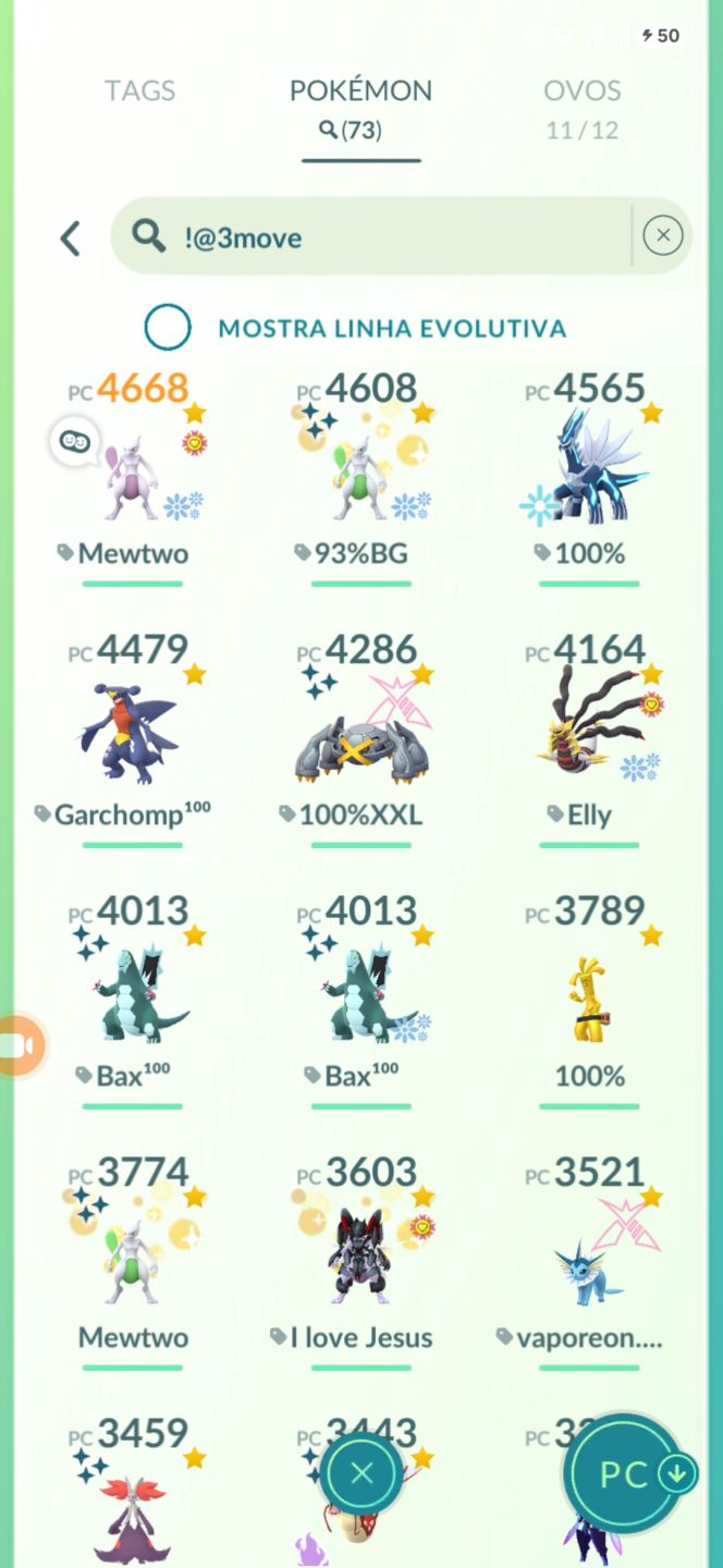 Pokemon go conta lv72 top