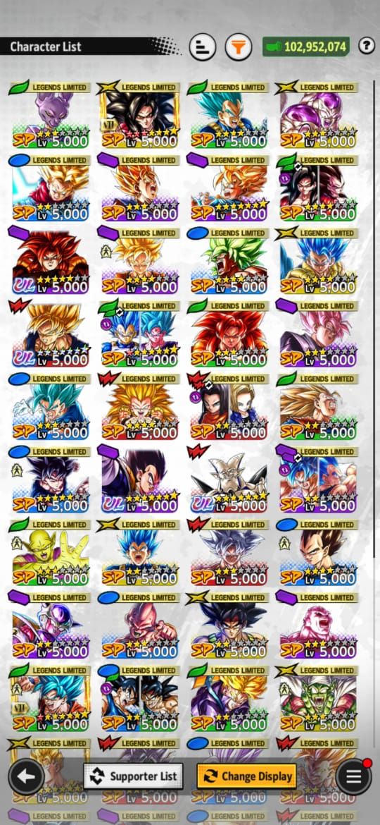 Conta DB legends level 226