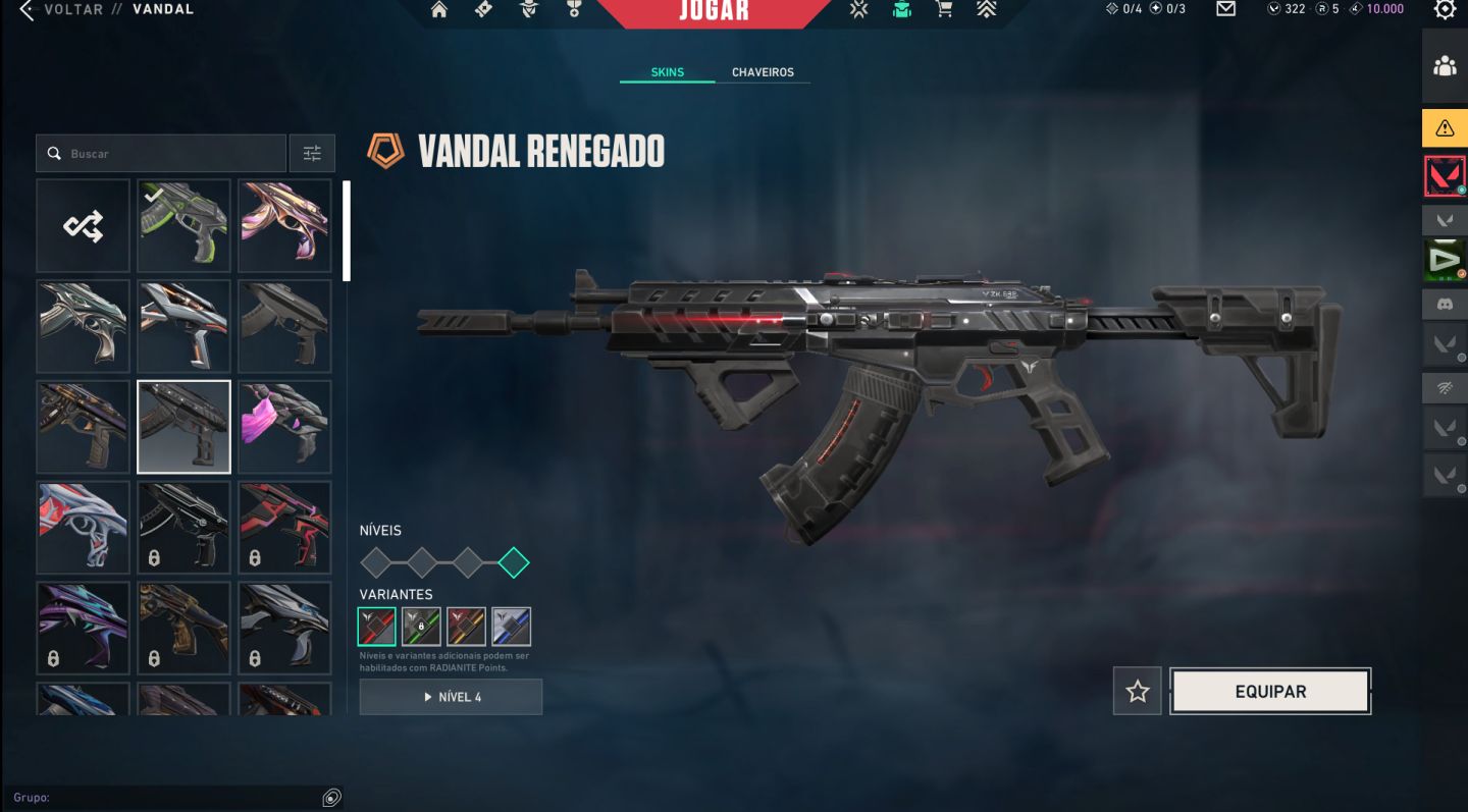 CONTA VALORANT | 12 SKINS MELHORES SKINS | RGX + KARAMBIT SUBLIME + XENOCAÇADORA