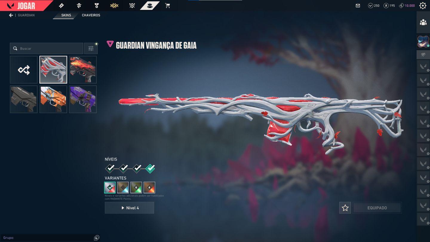 Valorant BR | Lv 193 | 8 Ultra 6 Premium | Vandal Gaia, Saqueador, Araxys e etc.