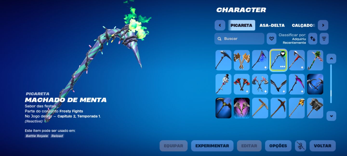 CONTA FORTNITE COM MAIS DE 1K ITENS.