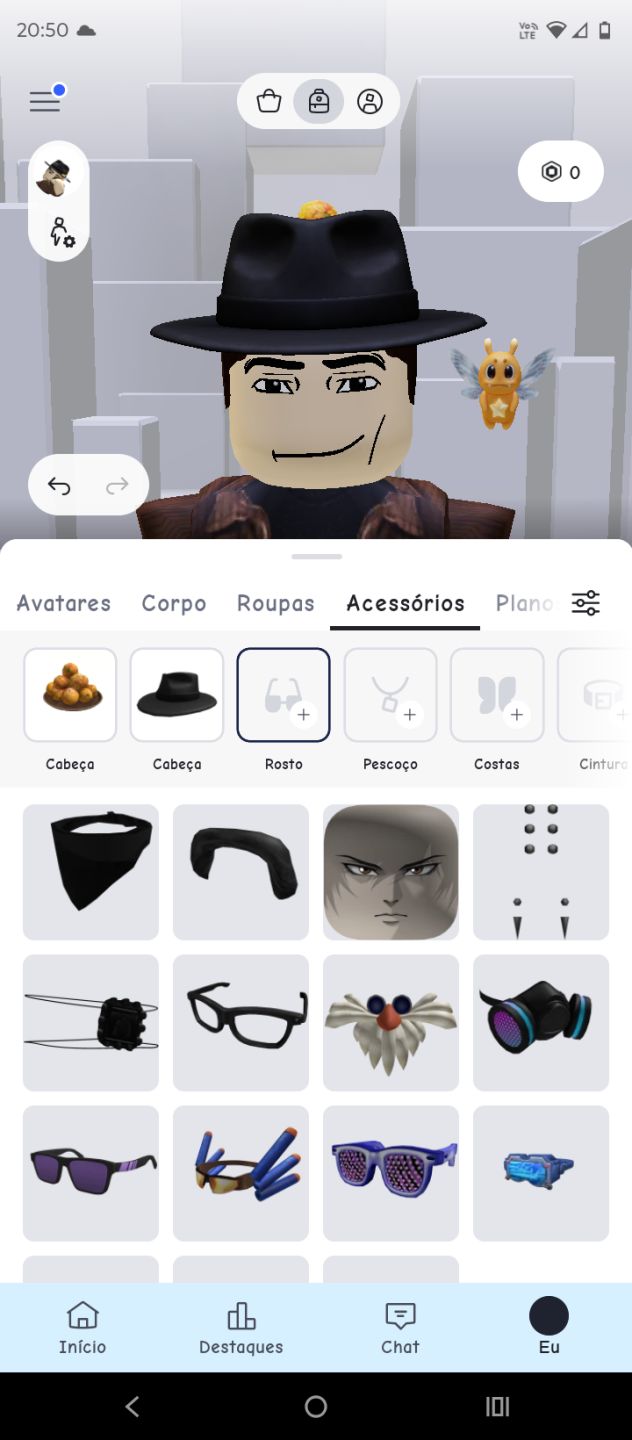 Conta Roblox Completa: Roupas 3D, Cabelos, Corpos, Acessórios e Emotes!