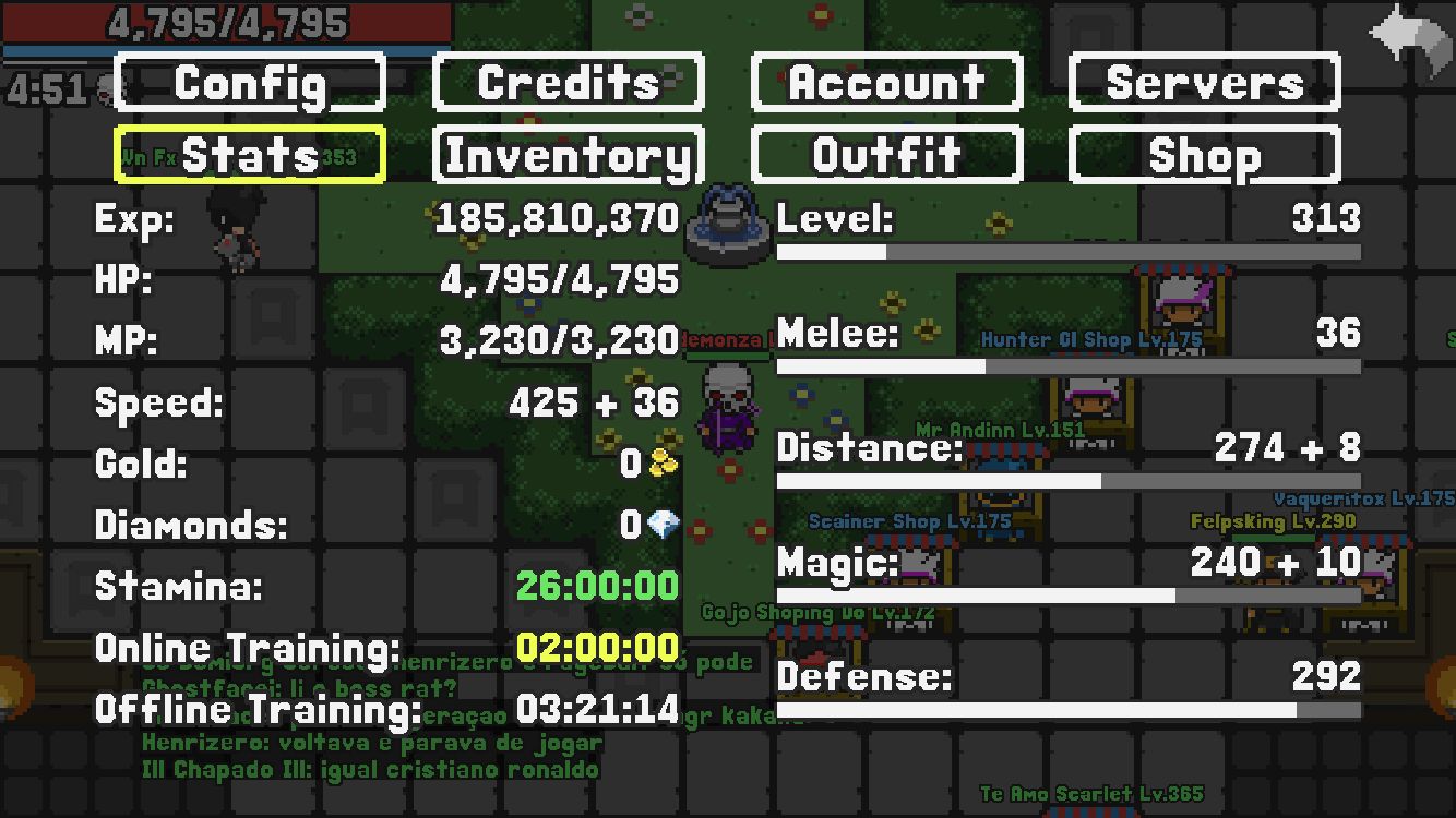 Conta LvL. 313 Rucoy Online (Conta Farmer)
