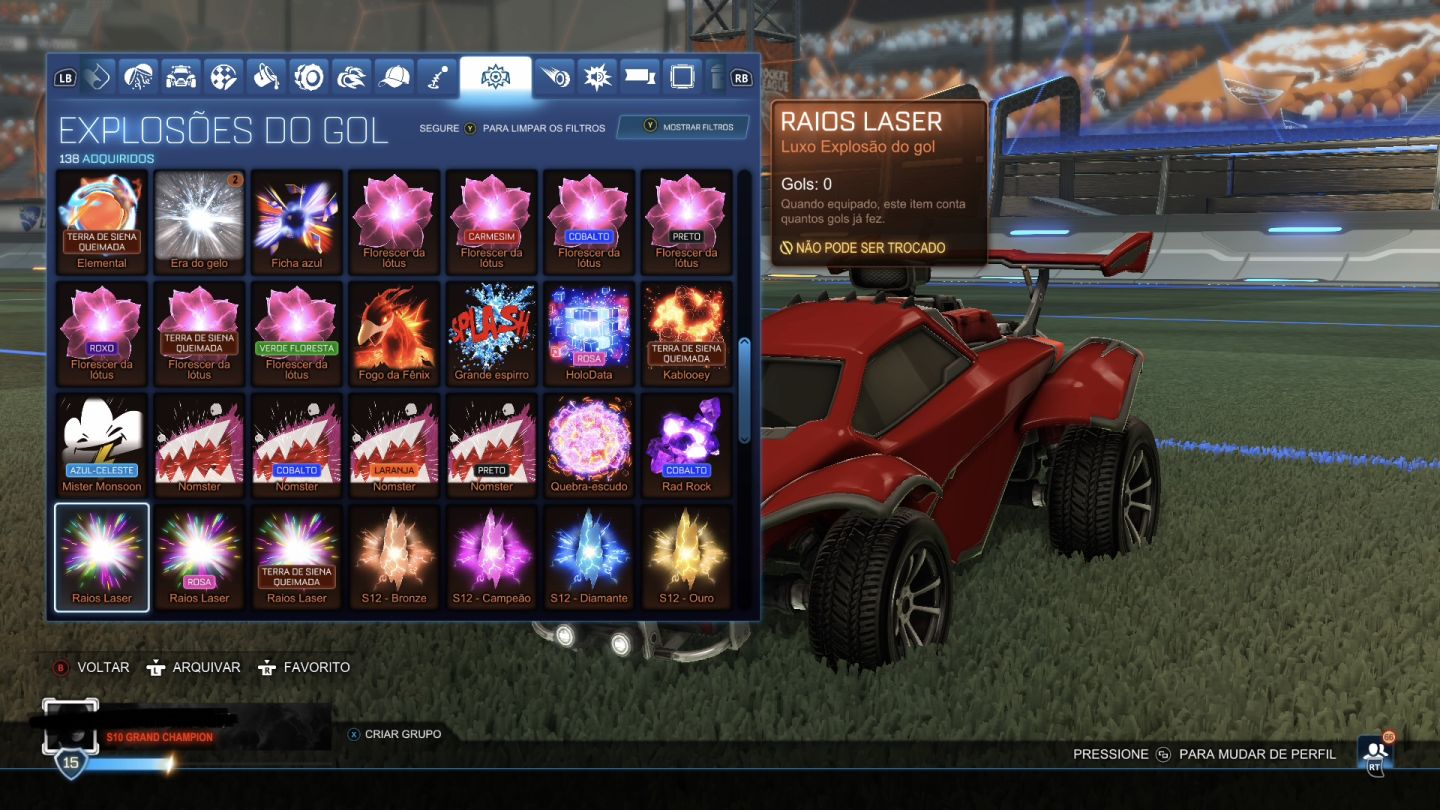 CONTA ROCKET LEAGUE TAGS GC E TURBINADA DE ITENS RAROS, OPORTUNIDADE PREÇO BOM!