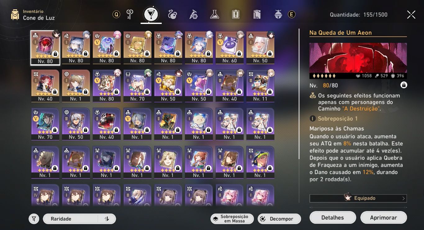 Conta Honkai Star rail I Nivel 69 I 11 T5 limitaados