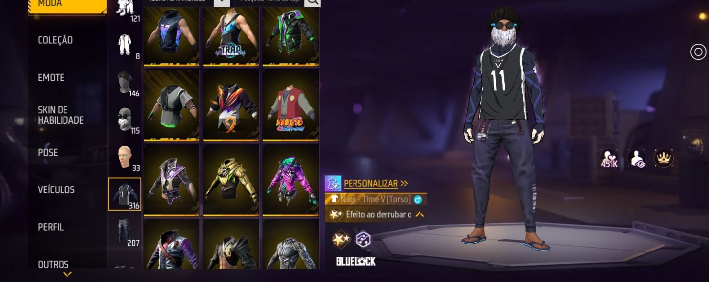 CONTA FF RARA BARBA DO VELHO+CALÇAS DOWN+6ANOS+JIRAIYA+ONE PUNCH MAN ETC