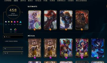 CONTA LOL 2012 | 458 SKINS | RYZE TRIUNFANTE + MÍTICAS + PRESTÍGIO