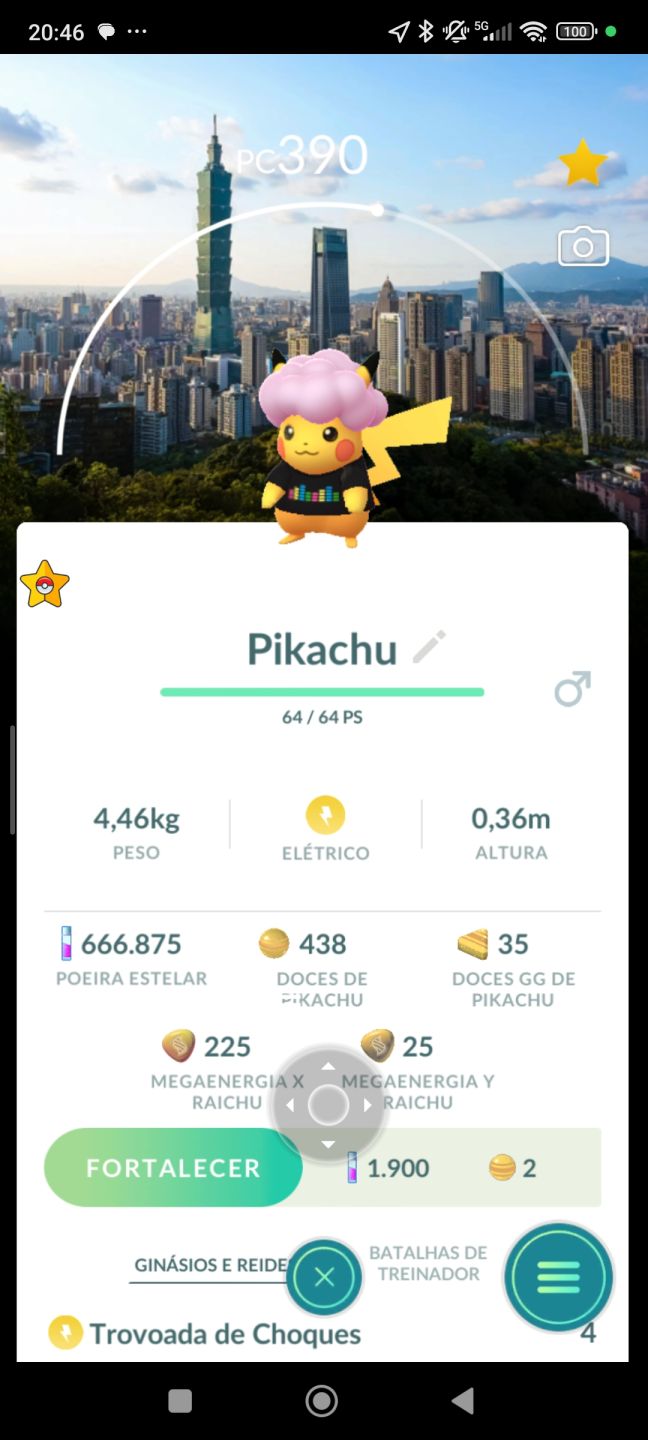 Pokémon com fundo especial(locais) e eventos