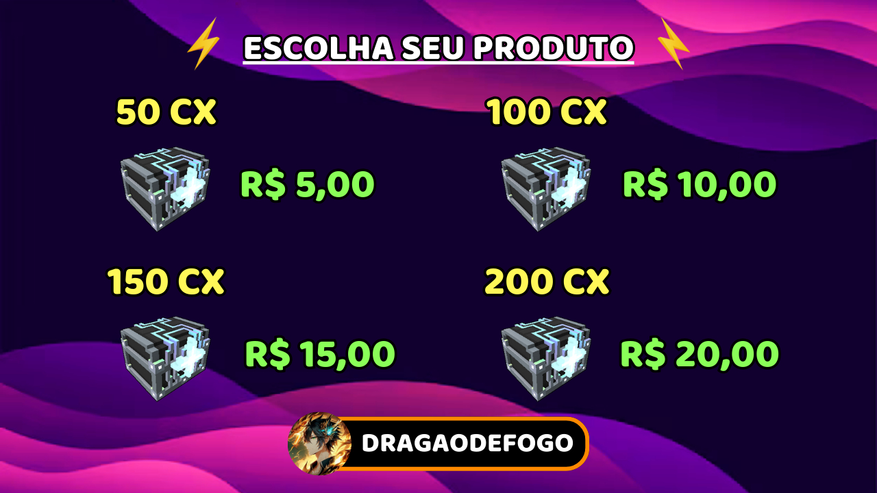 Caixas de Gemas - Qualquer Uber - Entrega Rápida! - Somente PC