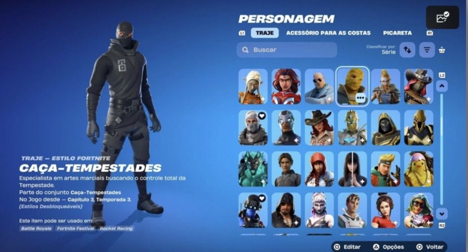 Conta fortnite mais de 210 skins