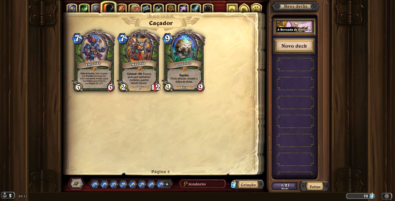 Conta Barata para sair rapido de Hearthstone