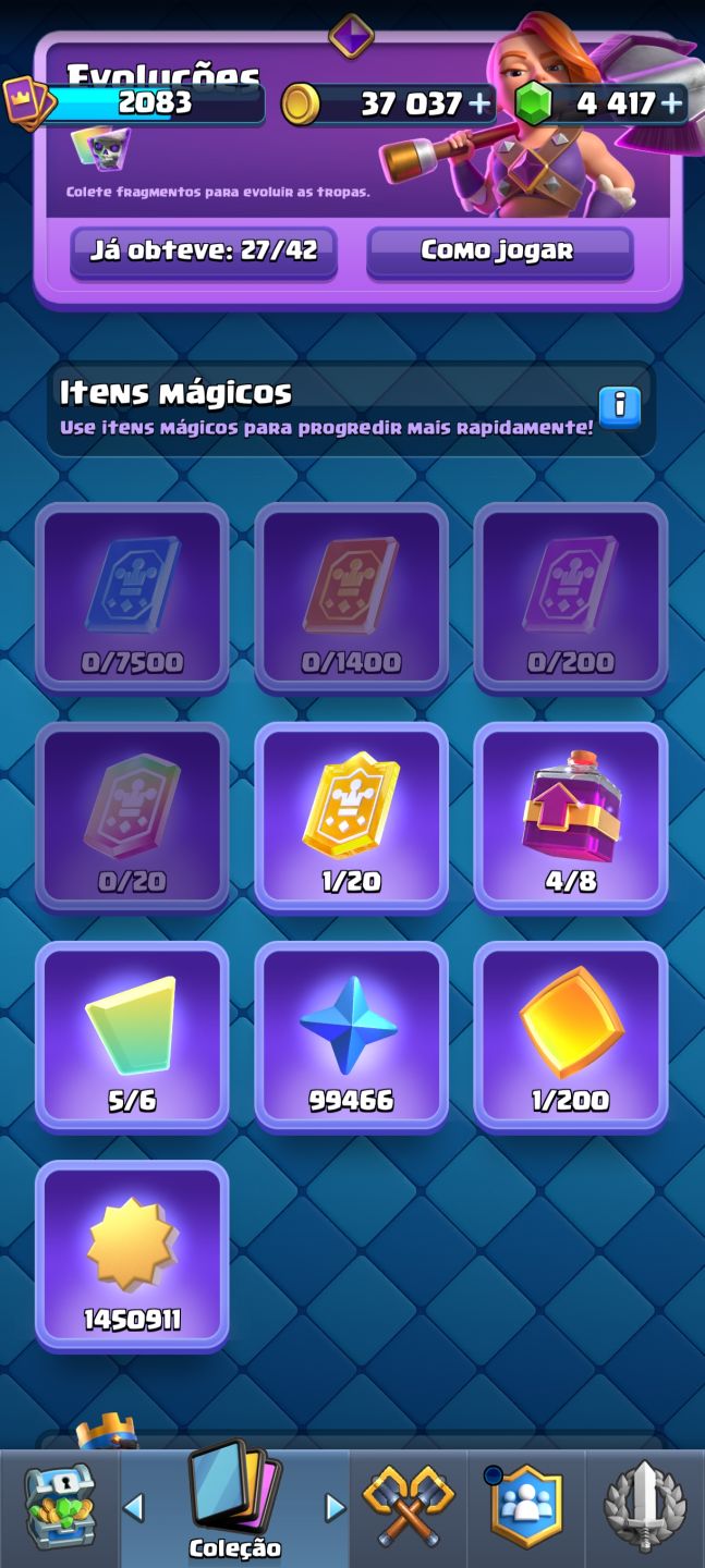 Conta Clash Royale