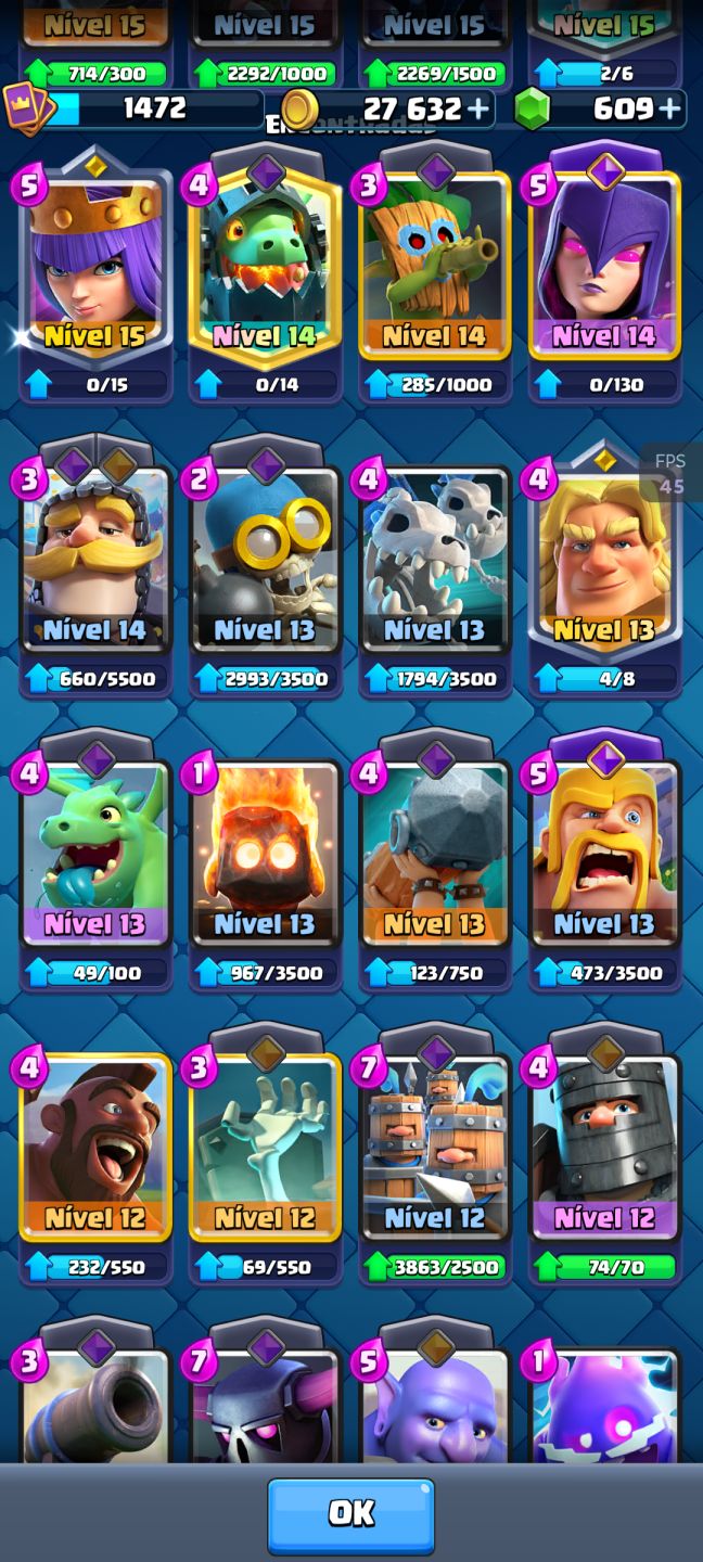 CONTA DE CLASSE ROYALE COM 11K DE TROFÉU