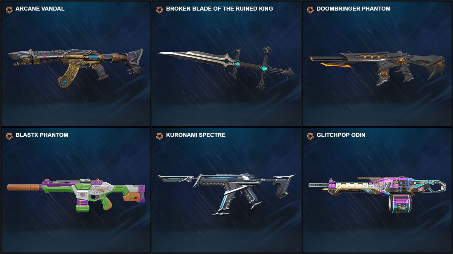 CONTA VALORANT VANDAL ARCANE FACA BROKEN BLADE + SKINS