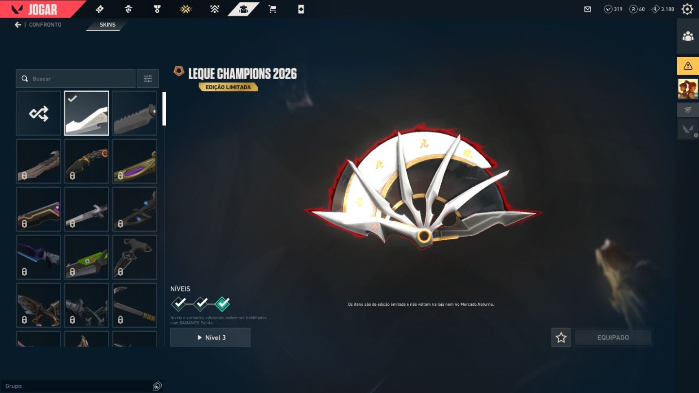 Conta Pacote Champions e KURUNAMI
