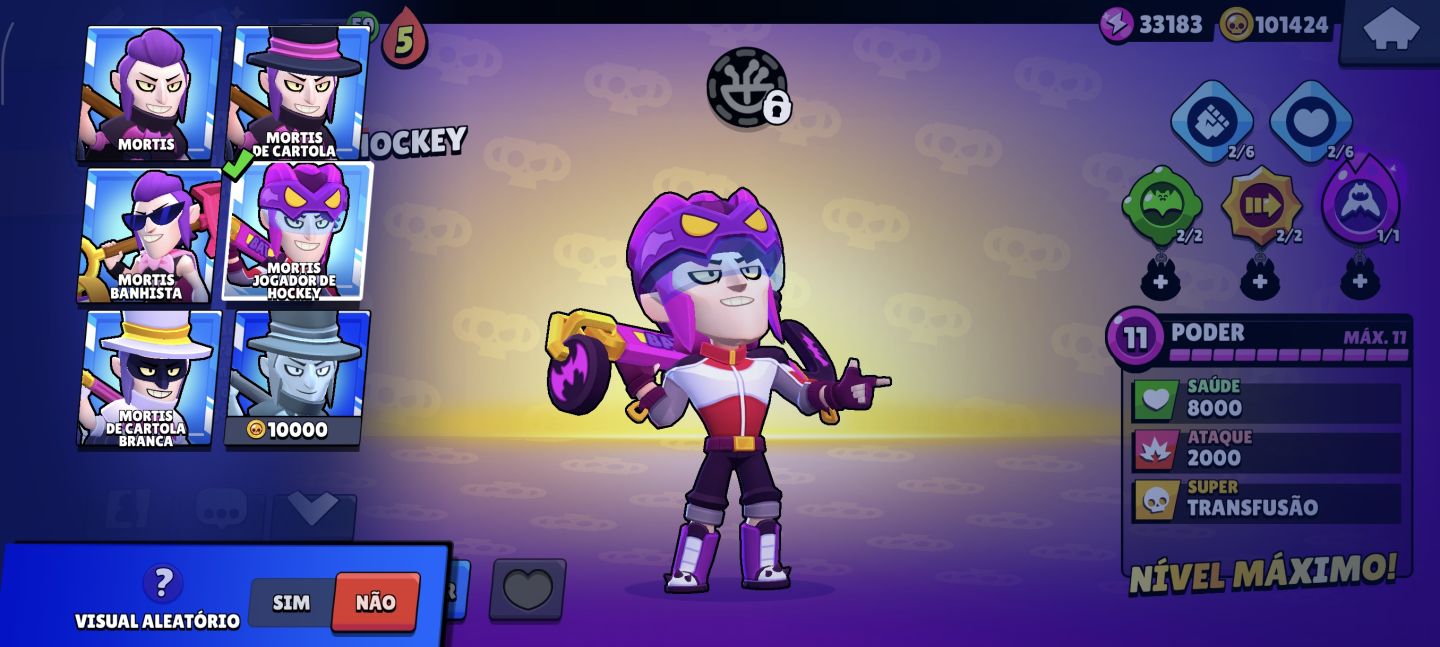 Conta profissional de brawl stars 66K de Troféus