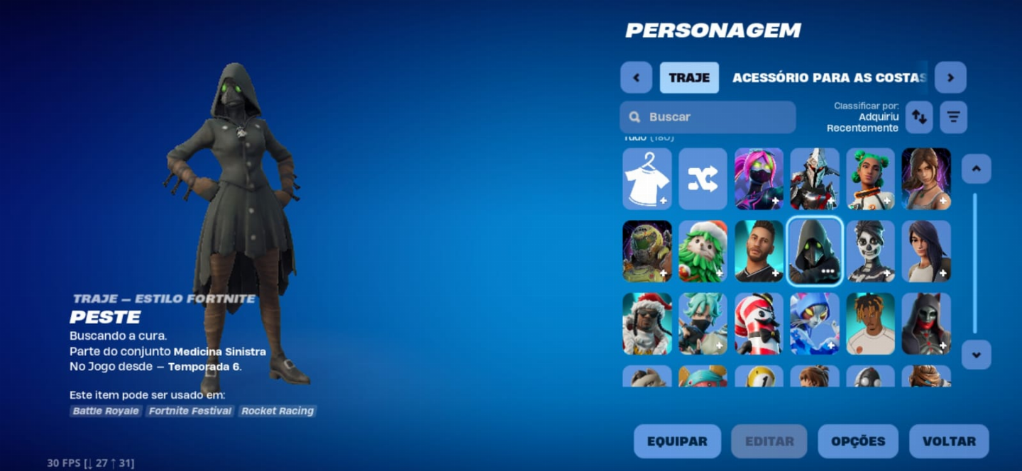 CONTA FORTNITE OG 178 SKINS | CAPÍTULO 1 | SOLID SNAKE!!!