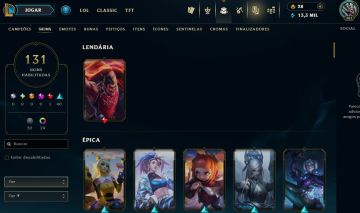 Full Acesso - 131 Skins - TODOS Campeões - Level 381 - 13 Mil Essencia Azul
