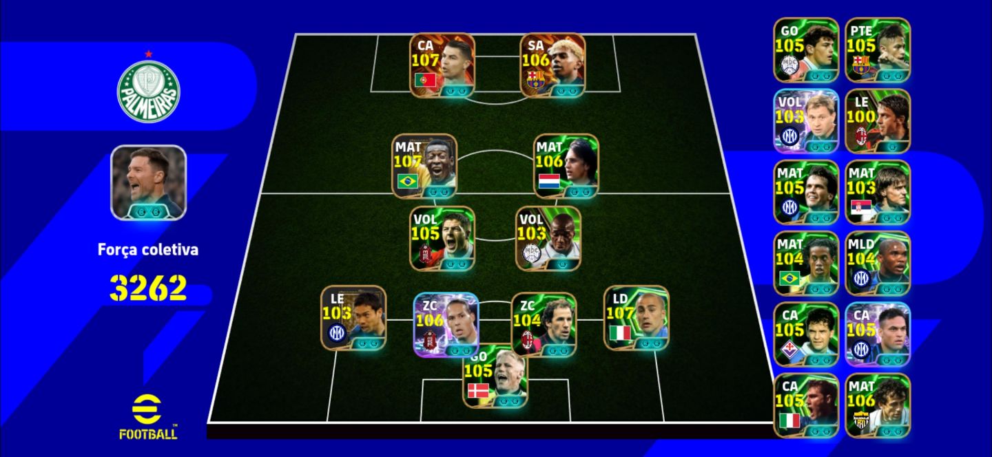 CONTA INSANA COM CR7 107 + CRUYFF 106 + RONALDINHO 105!