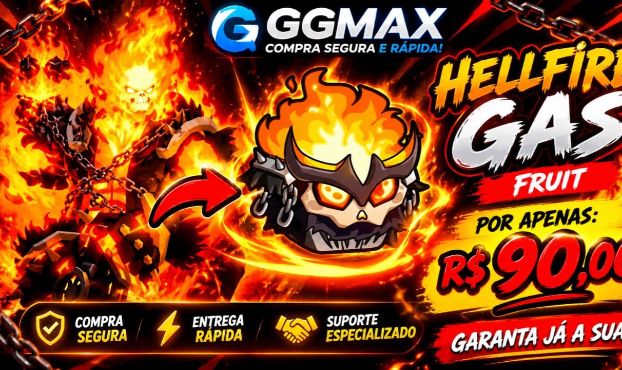 HELLFIRE GAS FRUIT TRANSFORMADA | Blox Fruits | R$ 90,00