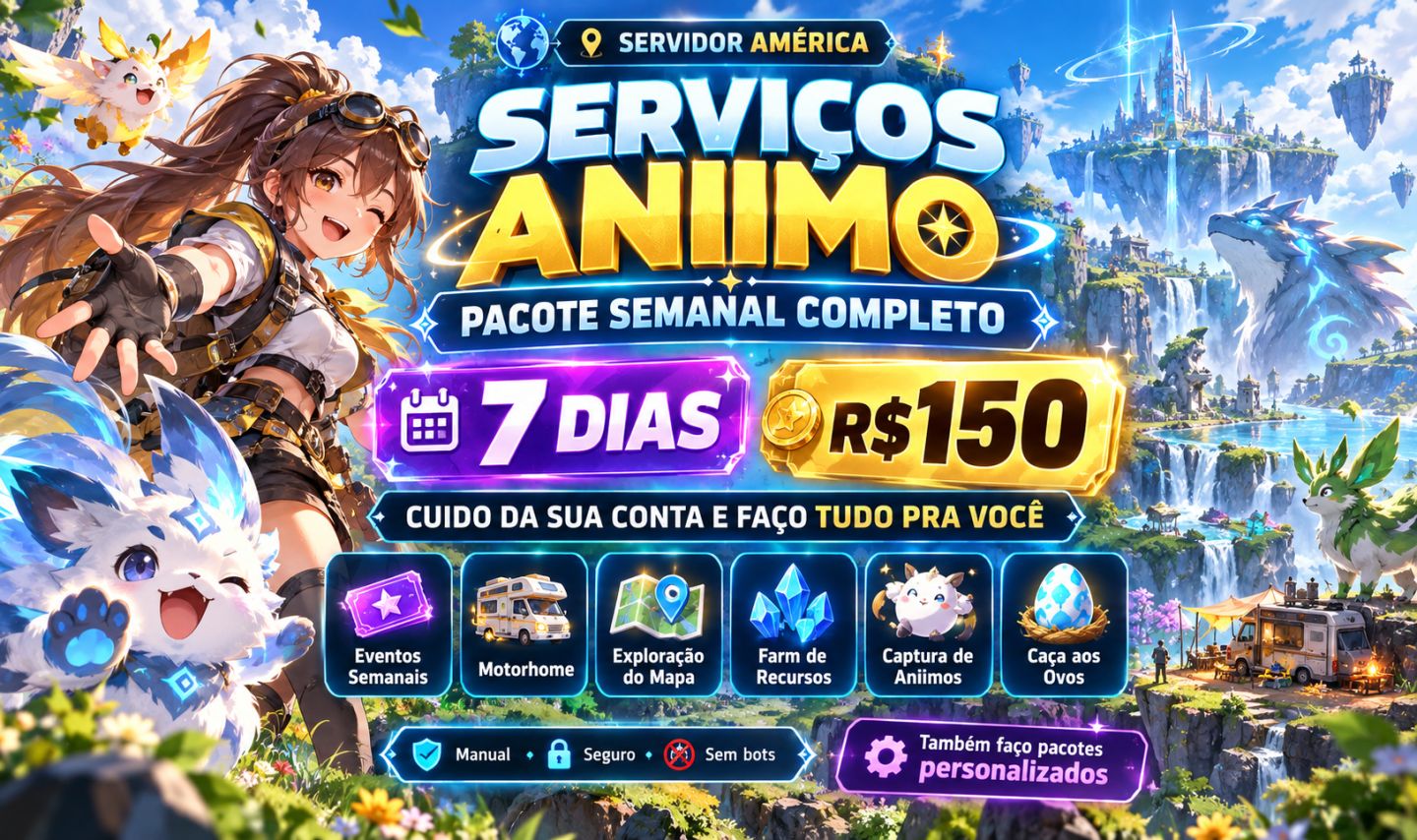 ANIIMO | SEMANA COMPLETA | EVENTOS + FARM + MOTORHOME + MAPA