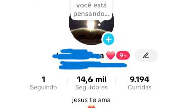 CONTA TIKTOK 14K LIVE CELL (ENGAJADA-SEG. REAIS)