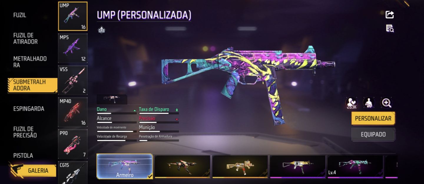CONTA FREE FIRE 8 anos GEMADA