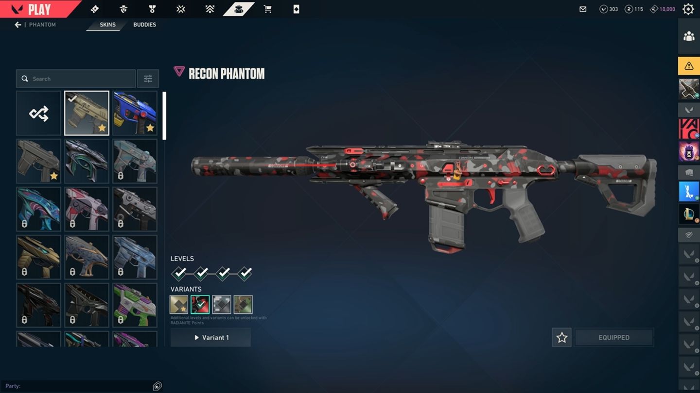 Conta Valorant skins premium