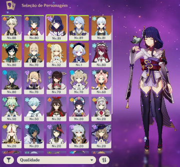 COMPTE GENSHIN IMPACT eu, AR 55 discord Liliaa_jok pour la vente EUR