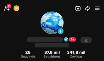 CONTA DO TIKTOK (37.8K SEGUIDORES e 341K CURTIDAS)