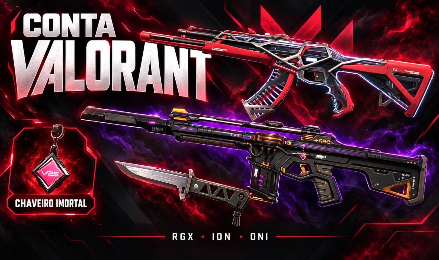 CONTA GEMADA VALORANT MUITAS SKINS PEAK ELO IMORTAL