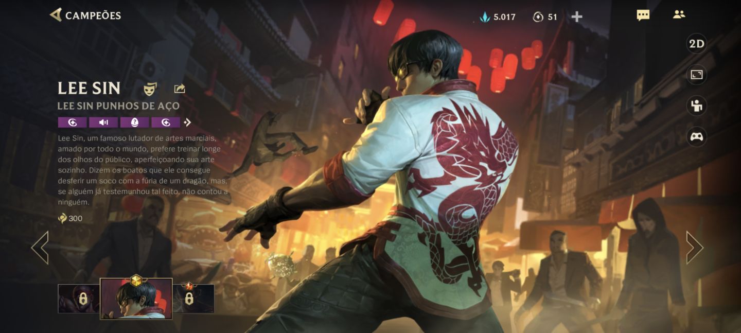 Conta wild rift skin extremamente rara