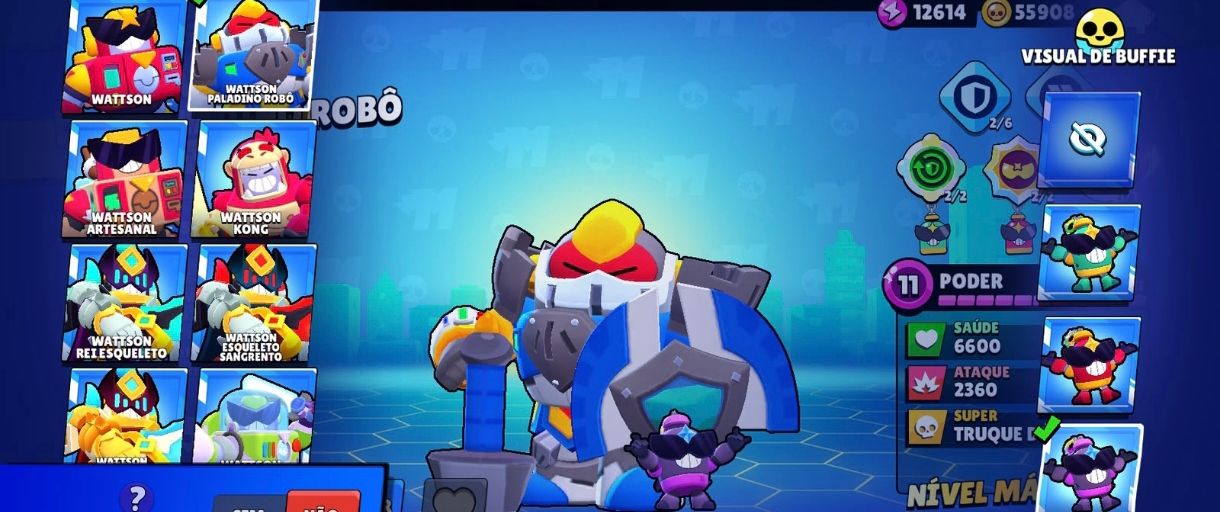 Conta de Brawl stars extremamente rara e upada.